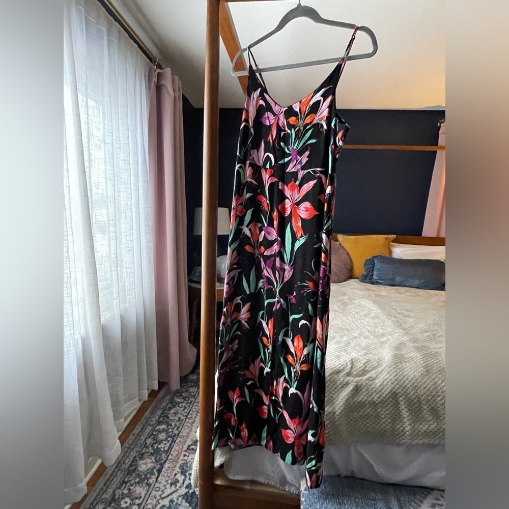 MINKPINK Black Orchids Maxi Dress
